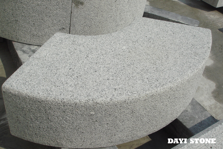 Finland Radius Kerbstone Top and front edge fine pick others sawn 80-120x30x20cm - Dayi Stone